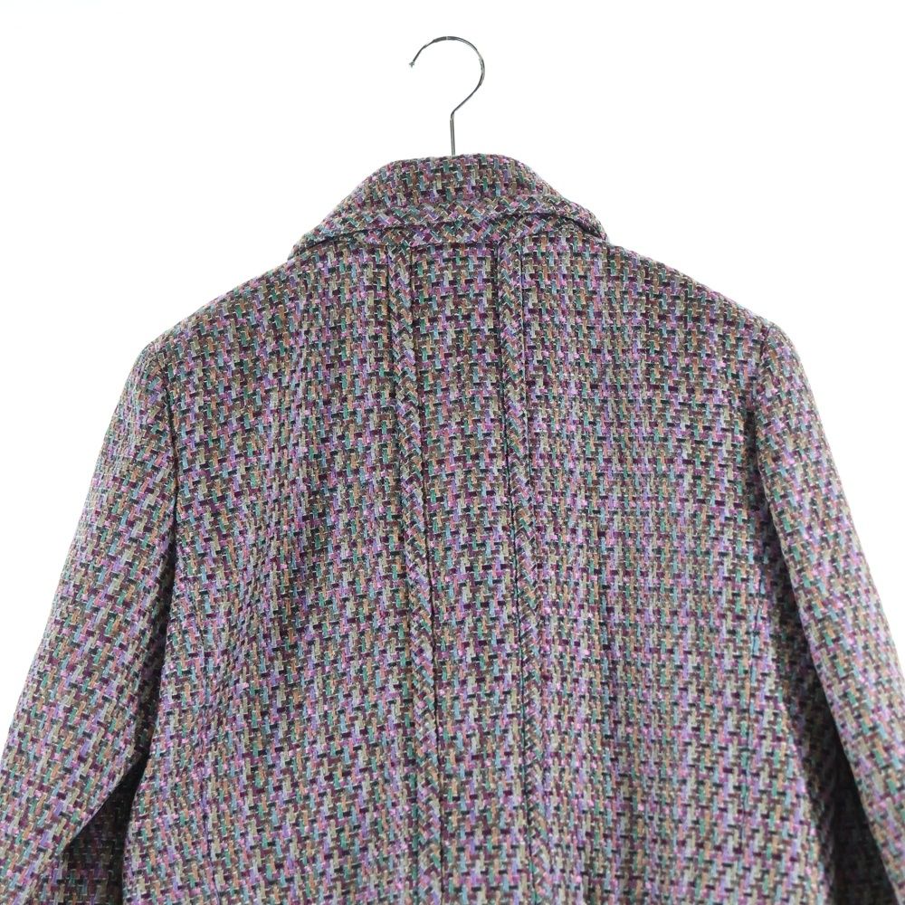 CHANEL (シャネル) ココマークボタン リボンツイード ダブルブレスト