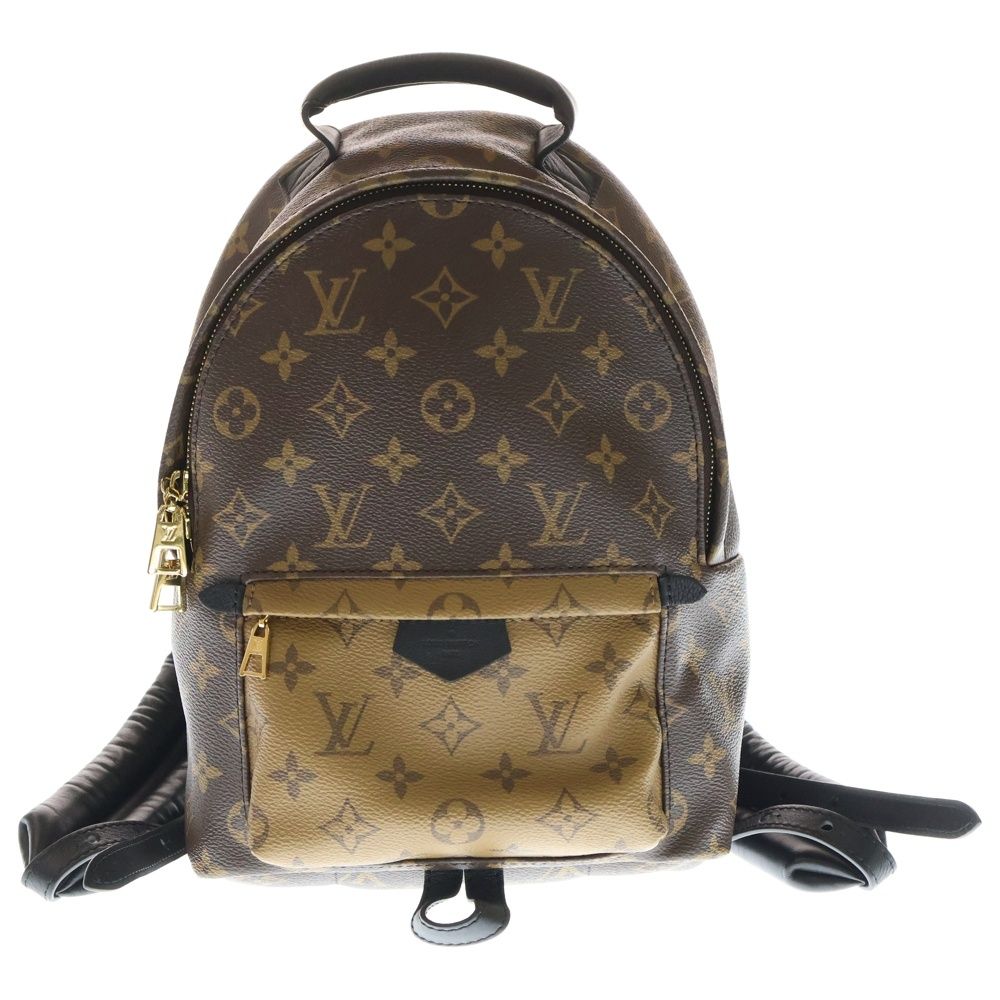 LOUIS VUITTON ルイヴィトン モノグラム リバース パームスプリングス PM バックパック リュックサック ブラウン M 44870 FL 1186