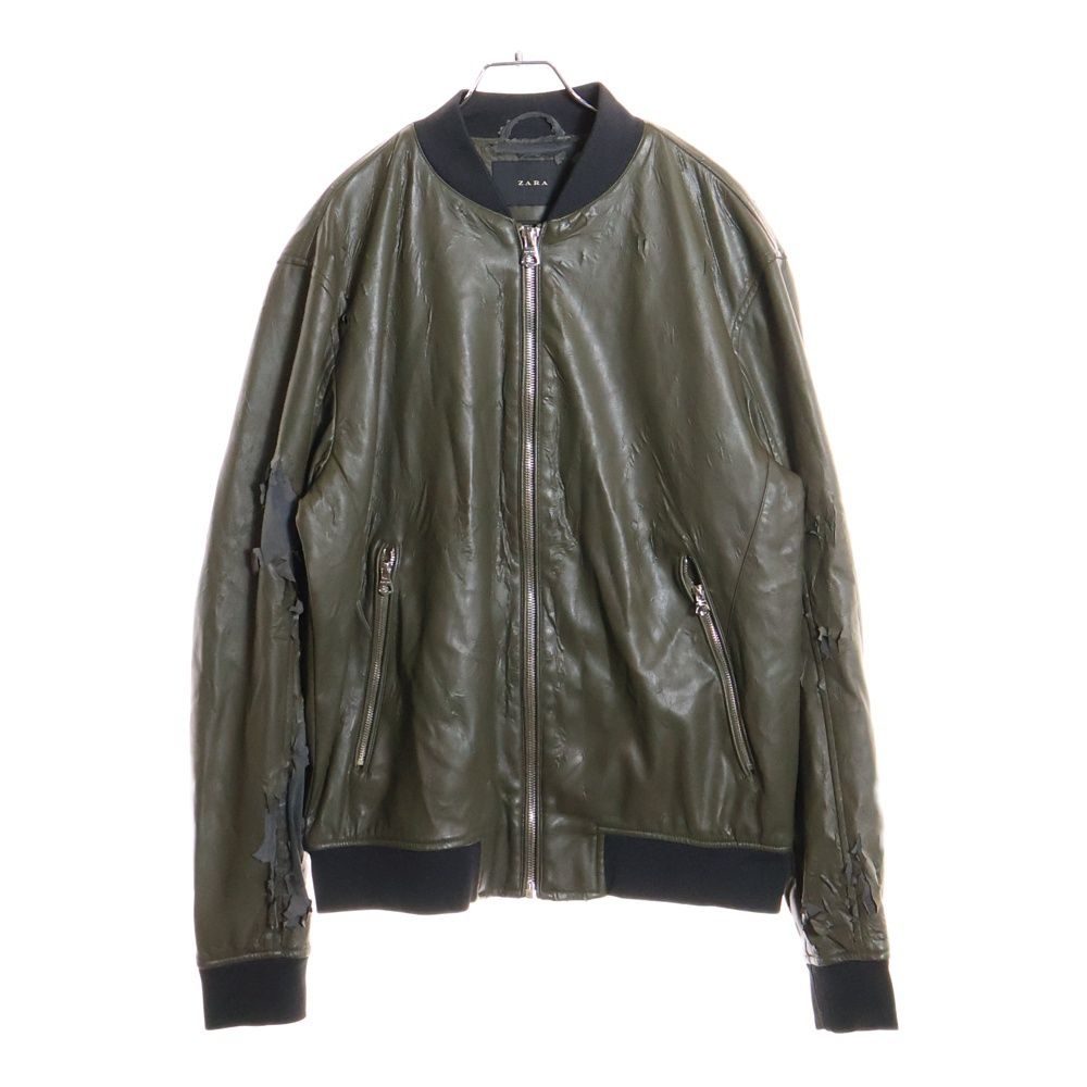 ZARA (ザラ) フェイクレザージャケット - メルカリ