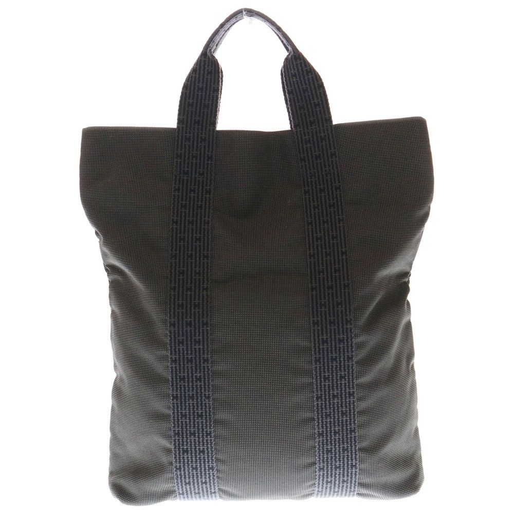 HERMES エルメス エールラインカバス Hロゴハンドル ハンドトートバッグ グレー
