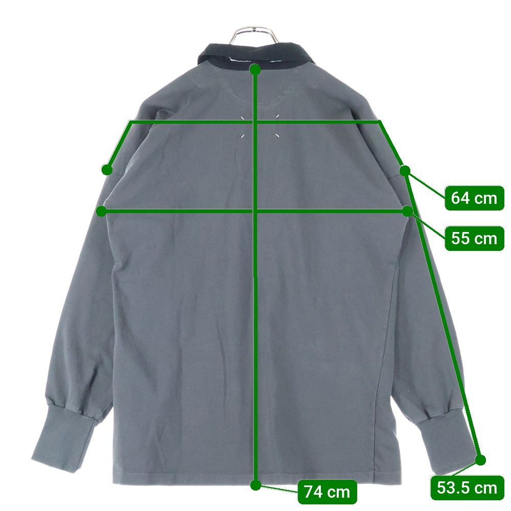 Maison Margiela 10 (メゾン マルジェラ) 25SS ANTHRACITE POLO SHIRT