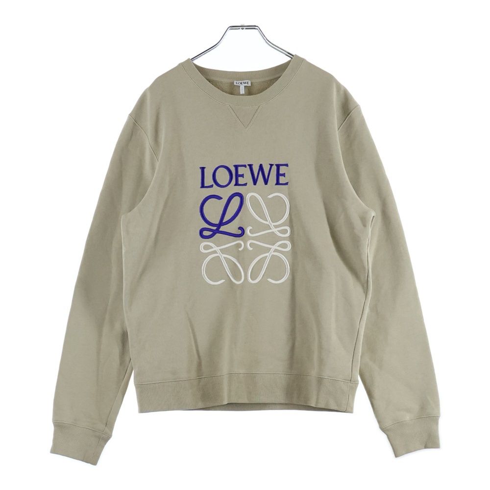 LOEWE (ロエベ) 23AW アナグラムロゴ 刺繍 クルーネック プルオーバー