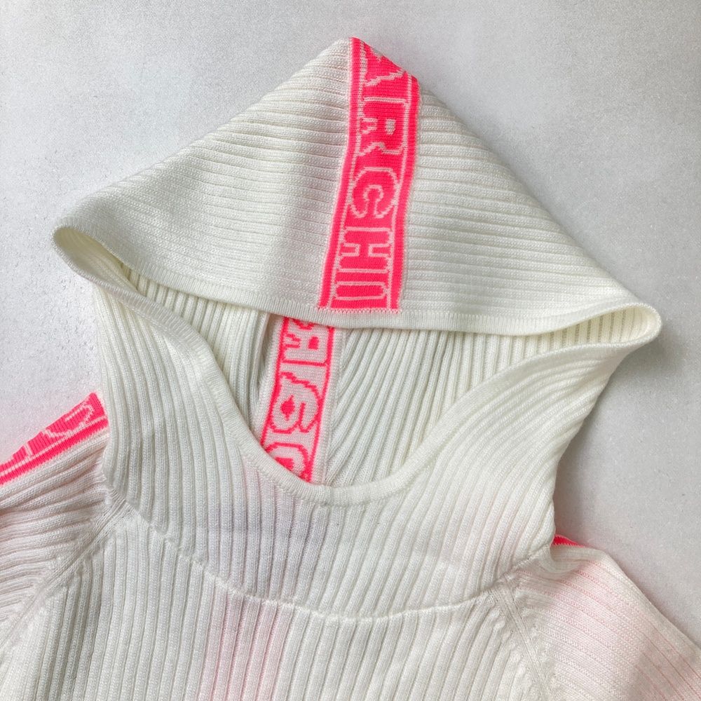 サイズ：38 ARCHIVIO アルチビオ フード付リブニットセーター ウール混