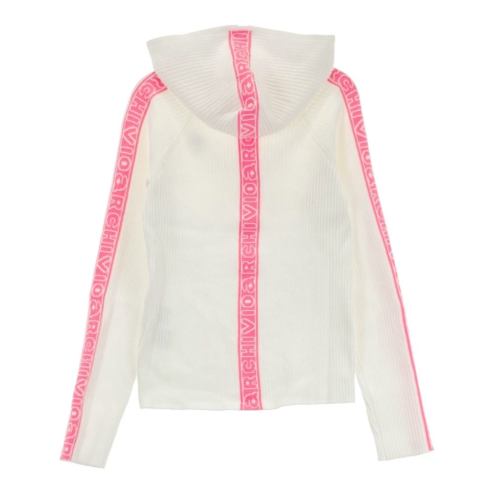 ARCHIVIO レディースセーター 38 ホワイト サイズ：38 ARCHIVIO アルチビオ フード付リブニットセーター ウール混