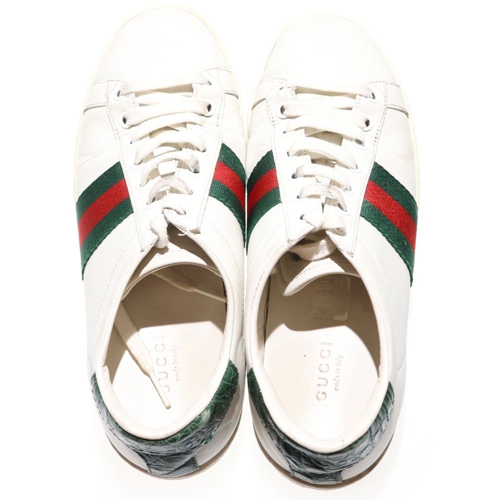 GUCCI (グッチ) Ace エース シェリーライン レザー レースアップ