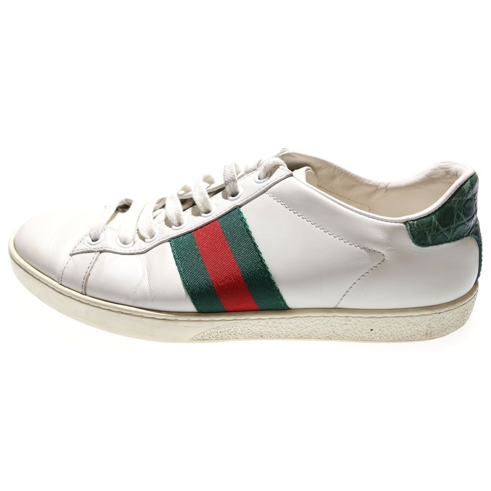GUCCI (グッチ) Ace エース シェリーライン レザー レースアップ