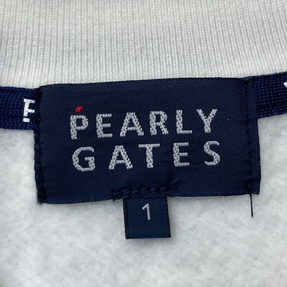 サイズ：1 PEARLY GATES パーリーゲイツ 裏起毛 ジップジャケット 星柄