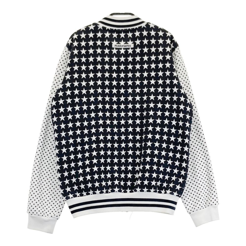 サイズ：1 PEARLY GATES パーリーゲイツ 裏起毛 ジップジャケット 星柄