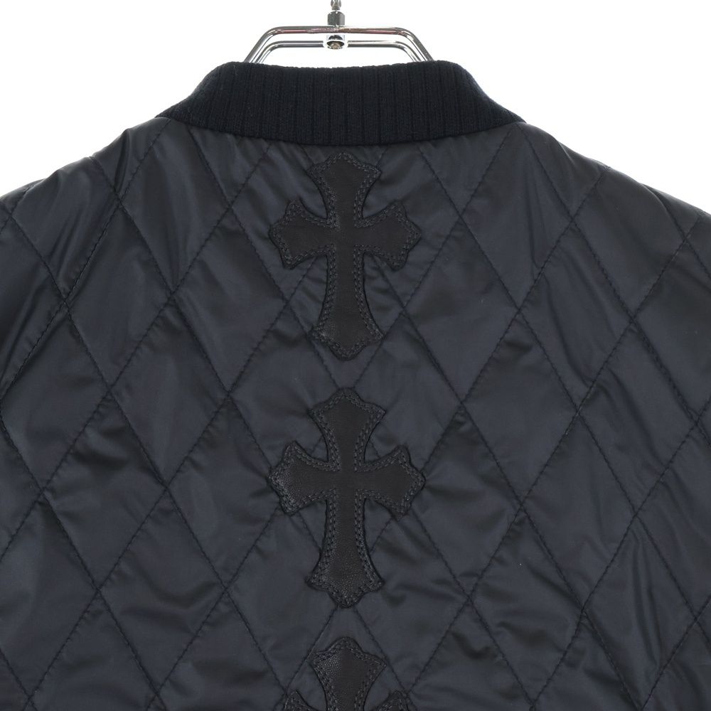 CHROME HEARTS (クロムハーツ) Papa Cross Quilted Nylon Vest バック