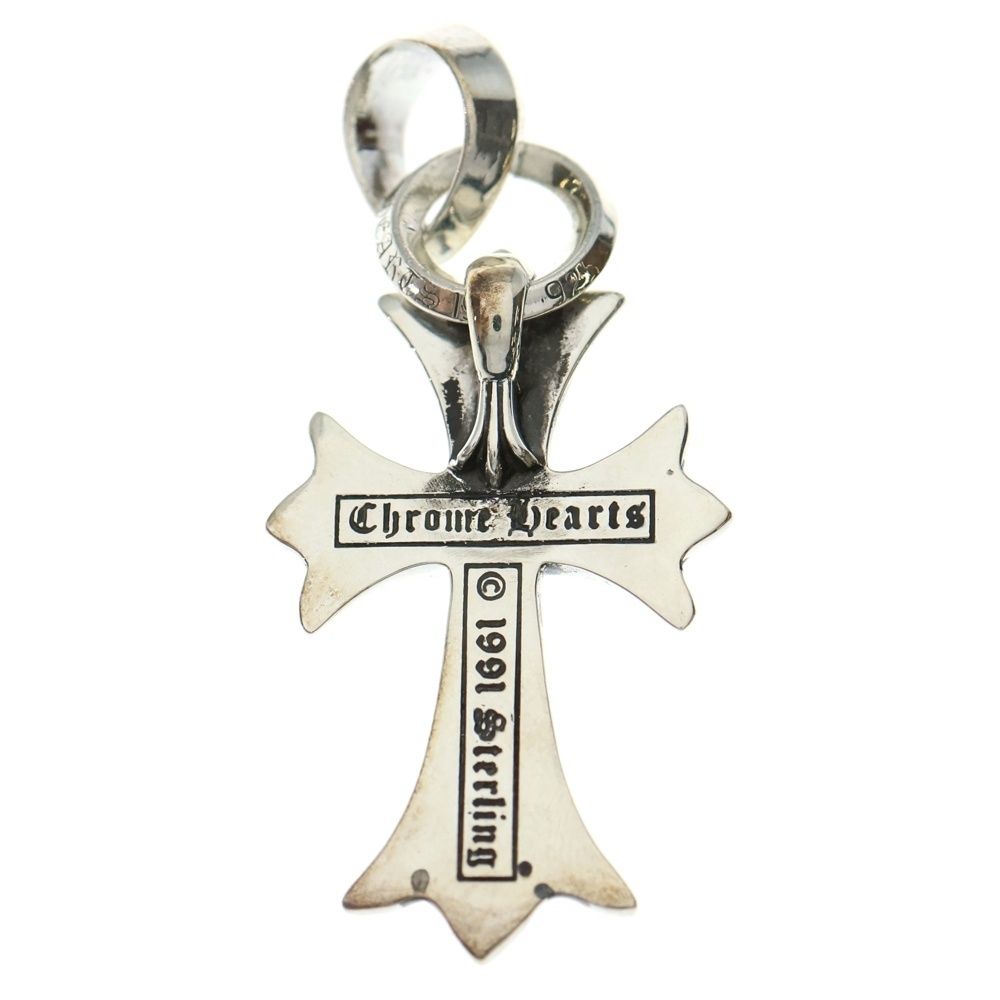 CHROME HEARTS クロムハーツ CH CRS SML W BALE スモールCHクロスベイル Wベイル シルバーネックレストップ