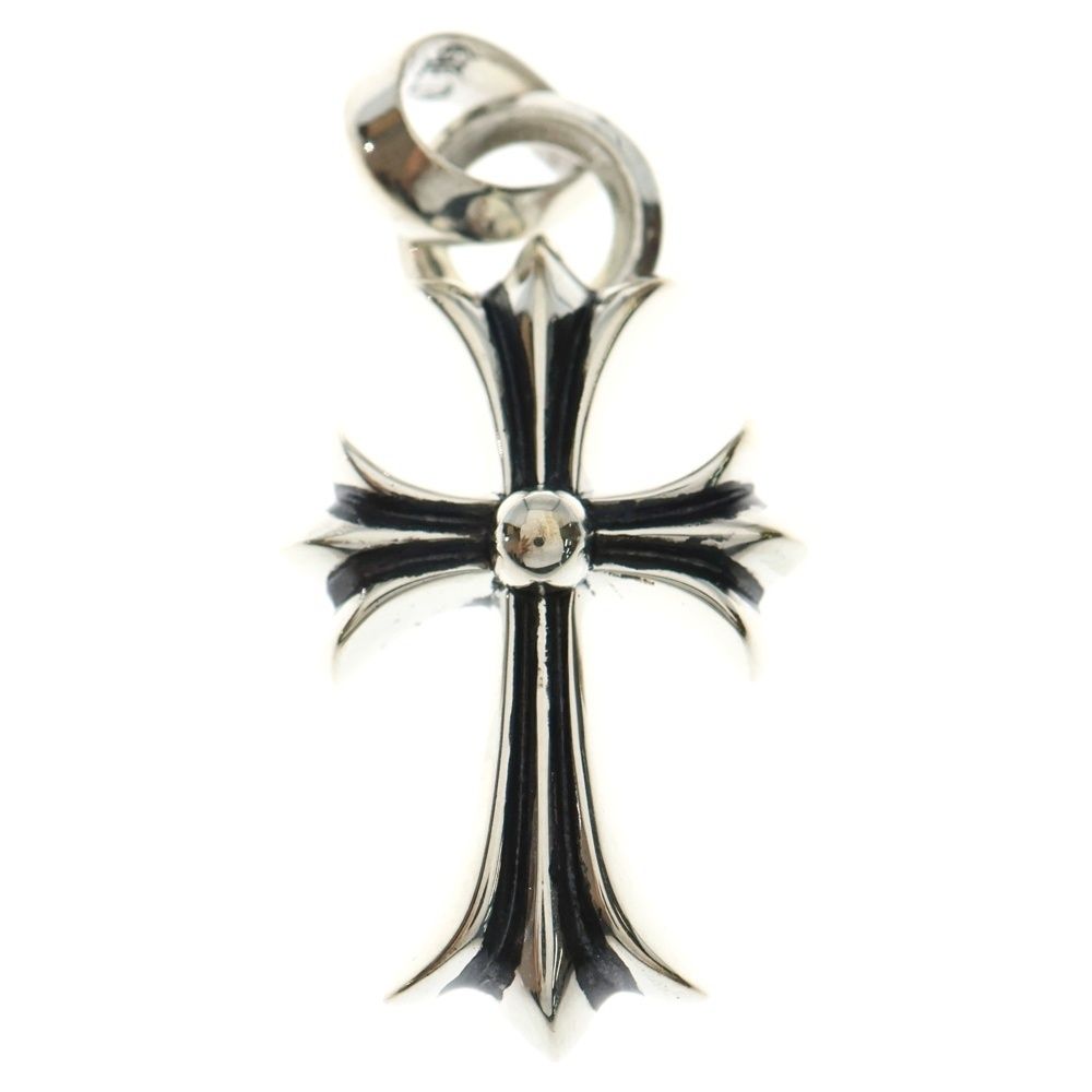 CHROME HEARTS クロムハーツ CH CRS SML W BALE スモールCHクロスベイル Wベイル シルバーネックレストップ