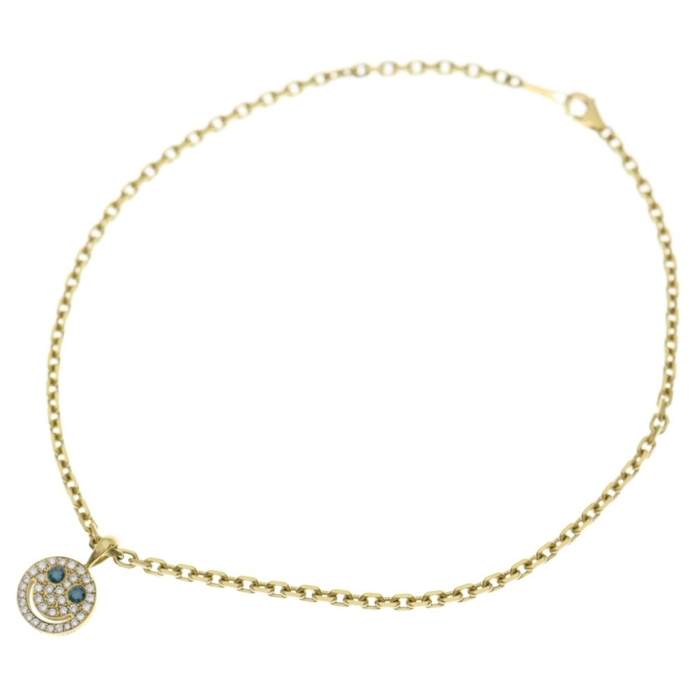 EYEFUNNY (アイファニー) 18KYG ダイヤモンド スマイル S ブルーアイズ