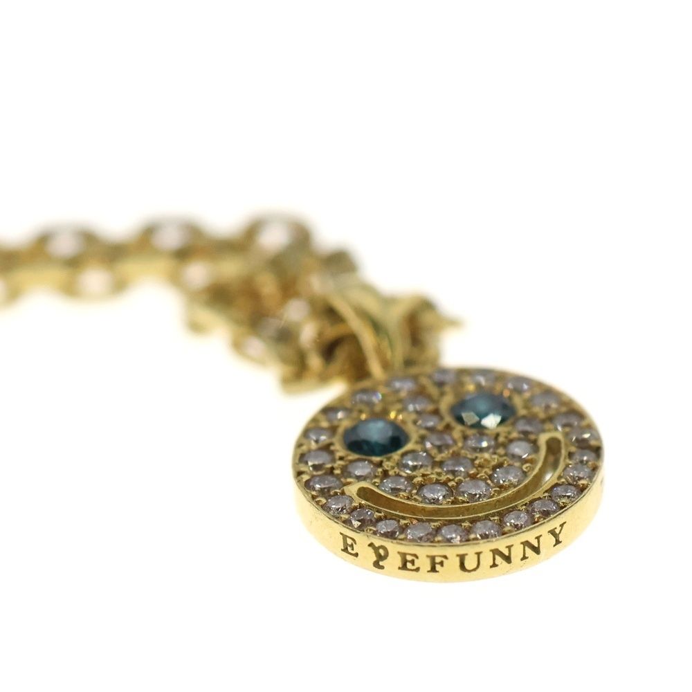 EYEFUNNY (アイファニー) 18KYG ダイヤモンド スマイル S ブルーアイズ