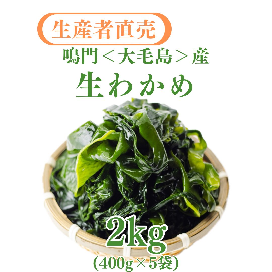鳴門生わかめ 400g×5個 生産者直売 - メルカリ