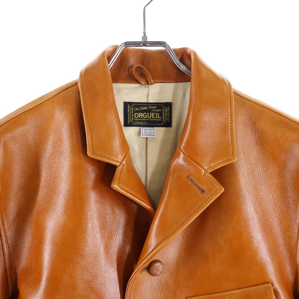 ORGUEIL (オルゲイユ) Workers Jacket レザー ワーカー ジャケット