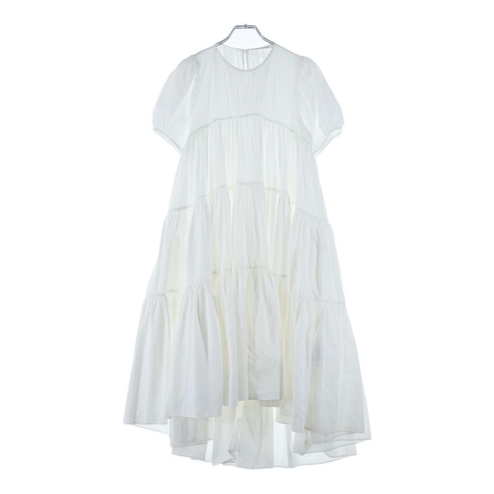 CECILIE BAHNSEN (セリシーバンセン) フリル半袖ワンピース ホワイト