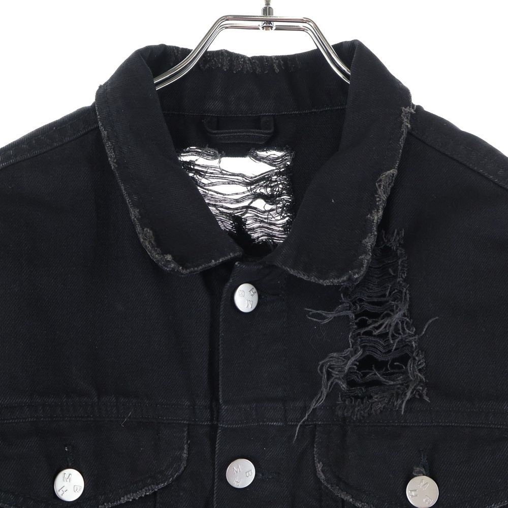 MISBHV (ミスビヘイブ) バックグラフィックプリント ダメージ加工