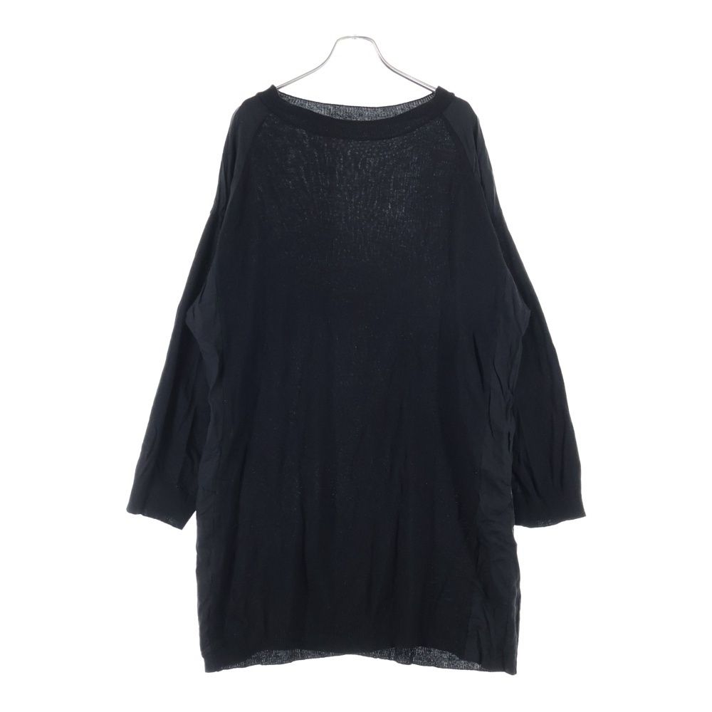 Y s ワイズ SAMPLE サイドアクリル切替 ニットワンピース レディース ブラック YR T 07 117