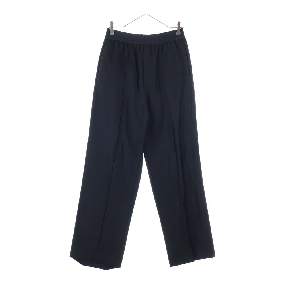 JIL SANDER ジルサンダー 22 SS ウエストゴム ギャザー スラックス ロングパンツ ブラック