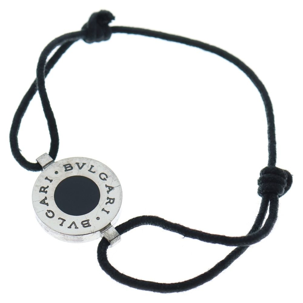BVLGARI ブルガリ ラッキー ブレスレット Ag 925 SV シルバー×ブラック