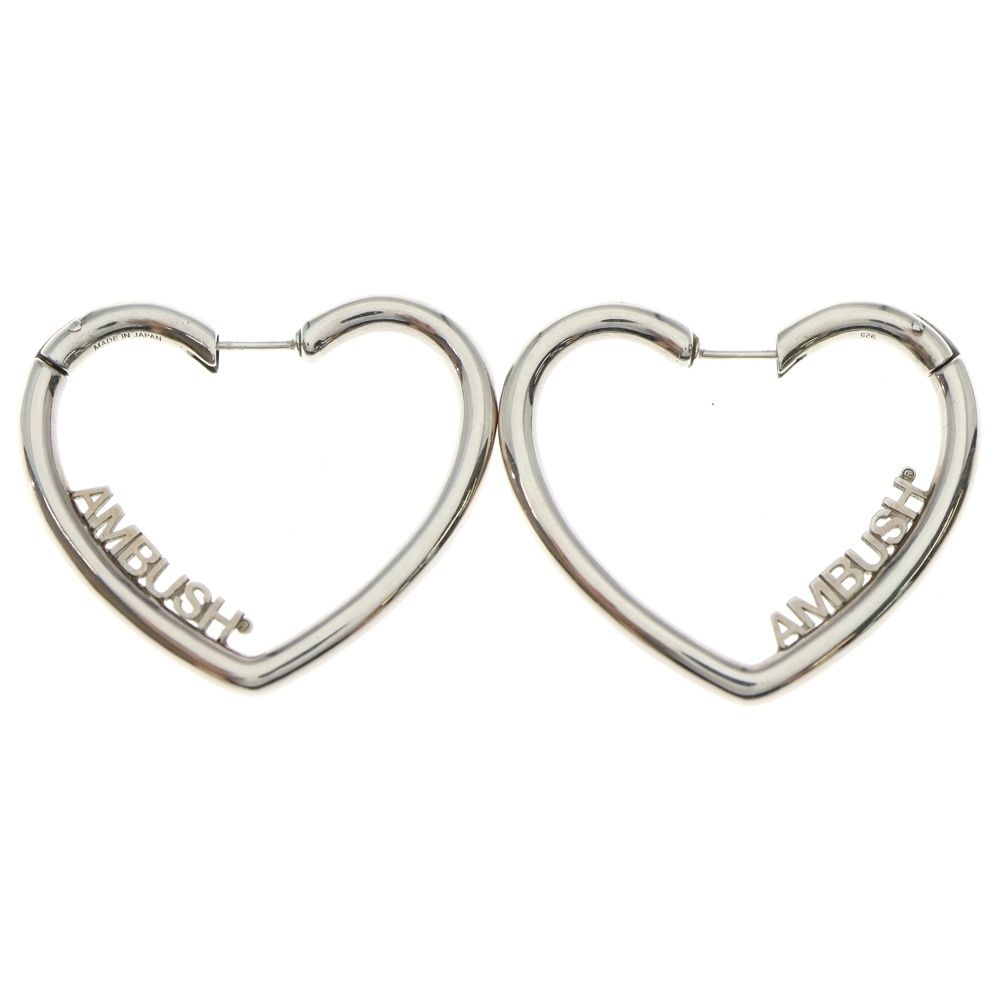 AMBUSH アンブッシュ HEART HOOP ハートフープピアス シルバー