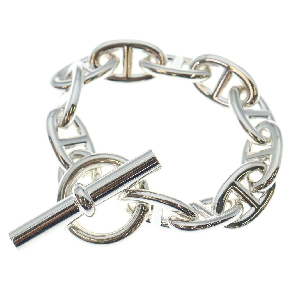 HERMES エルメス Chaine d Ancre TGM シェーヌダンクル 11コマ チェーンブレスレット シルバー