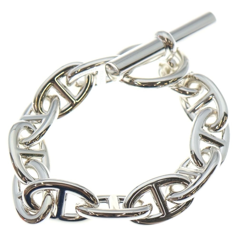 HERMES エルメス Chaine d Ancre TGM シェーヌダンクル 11コマ チェーンブレスレット シルバー