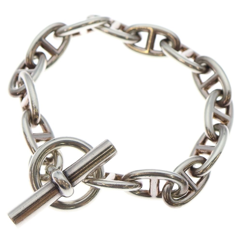 HERMES エルメス Chaine d Ancre GM シェーヌダンクル 14コマ チェーンブレスレット シルバー