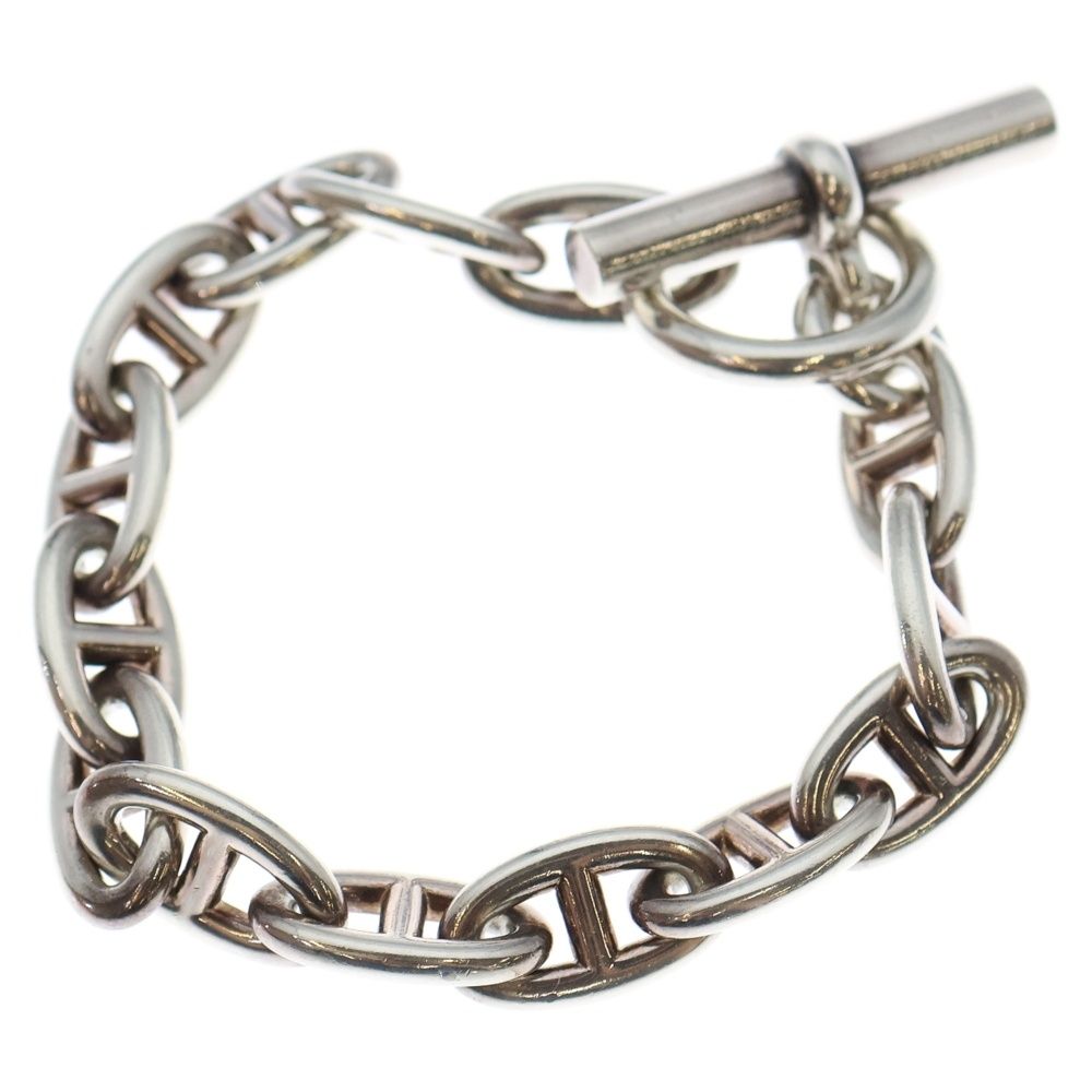 HERMES エルメス Chaine d Ancre GM シェーヌダンクル 14コマ チェーンブレスレット シルバー