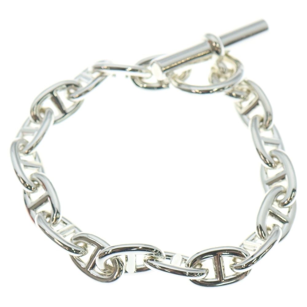 HERMES エルメス Chaine dAncre MM 17 LINK シェーヌダンクルMM 17コマ チェーンブレスレット シルバー