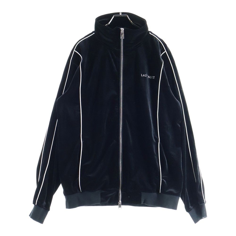 LAST NEST ラストネスト　トラックジャケット　スタジャン LAST NEST (ラスト ネスト) VELOUR TRACK JKT ロゴベロアジップ