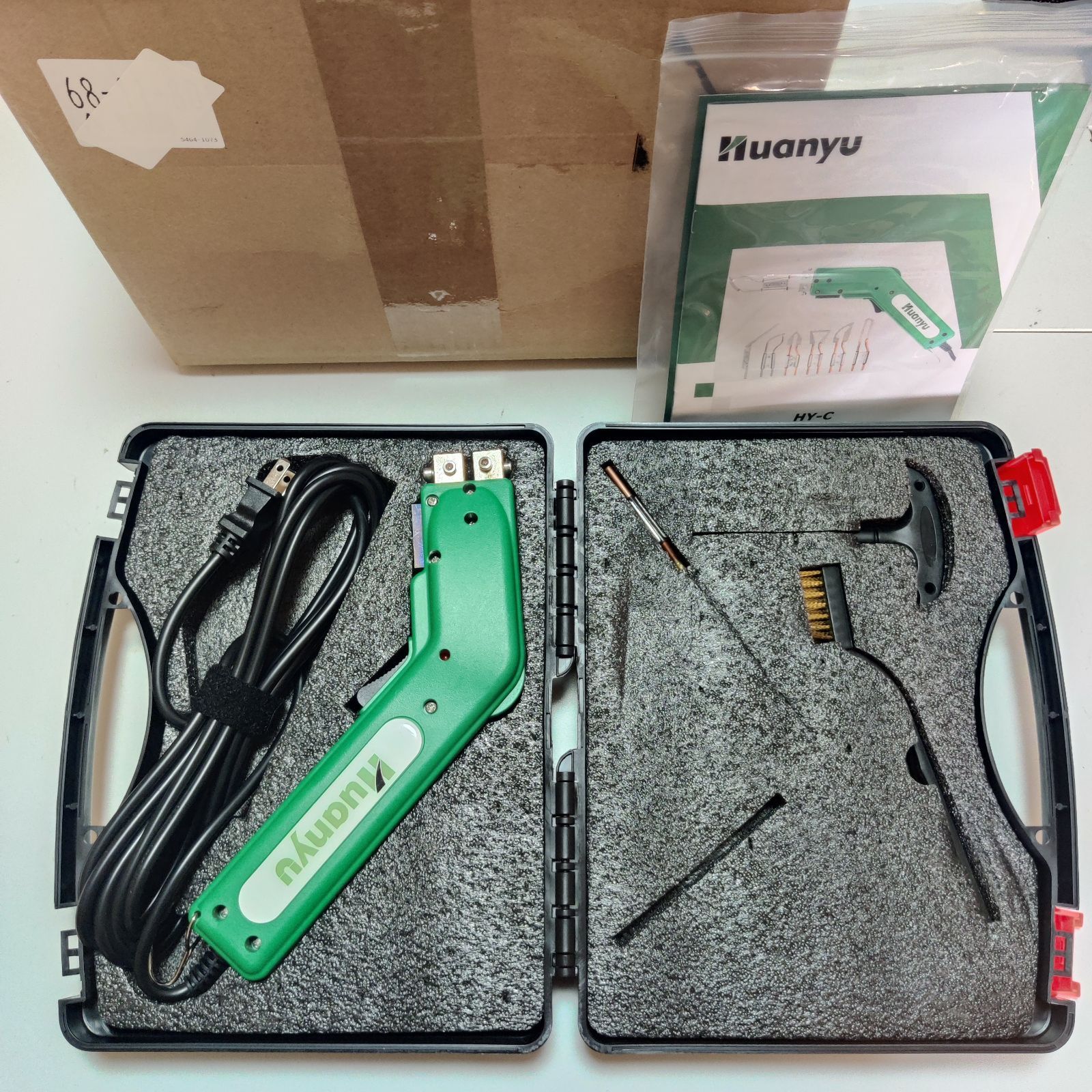 Huanyu 発泡スチロールカッター ホットカッター 10 CM 150 W フォームカッター 600℃加熱調節 スチロール スポンジ ロープ カット用