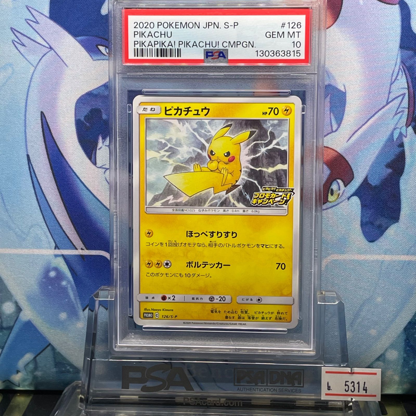 PSA10 ピカチュウ　プロモ　126 プロモカードキャンペーン　ピカピカ PSA10 ピカチュウ プロモ S ピカピカ！ピカチュウ！プロモカード