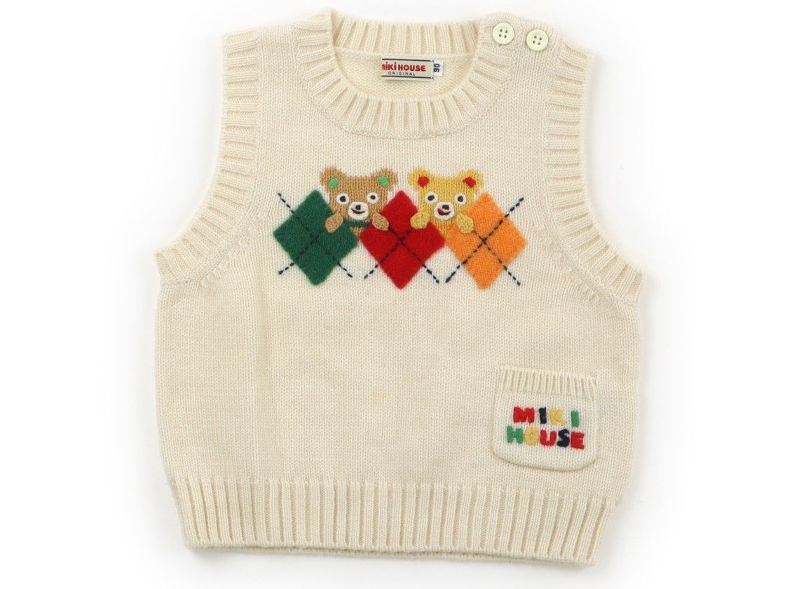 ミキハウス ベビー服 90サイズ MIKIHOUSEミキハウス ストライプ