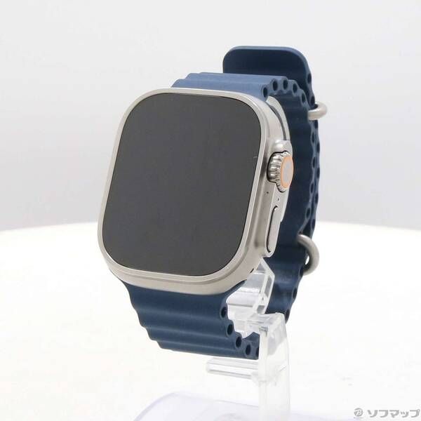  〔中古品〕 Apple Watch Ultra 2 GPS + Cellular 49mm チタニウムケース ブルーオーシャンバンド【349】 Apple Watch本体