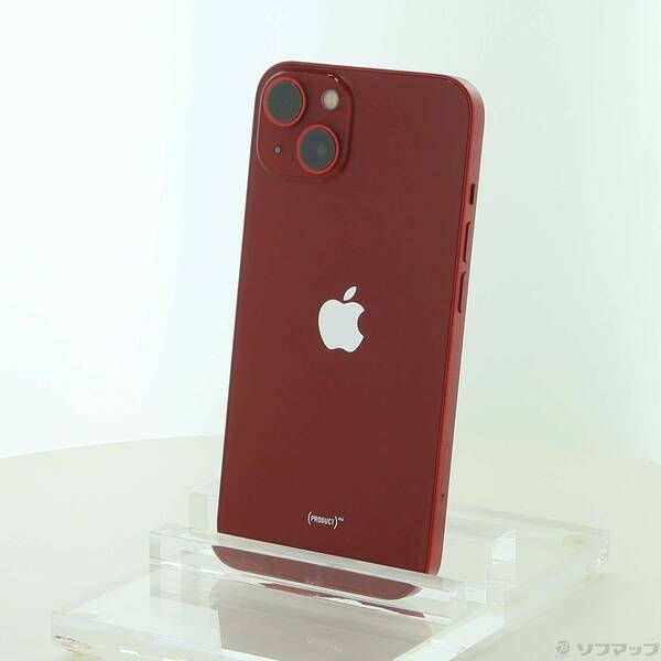 中古品〕 iPhone13 128GB プロダクトレッド MLNF3J／A SIMフリー【258