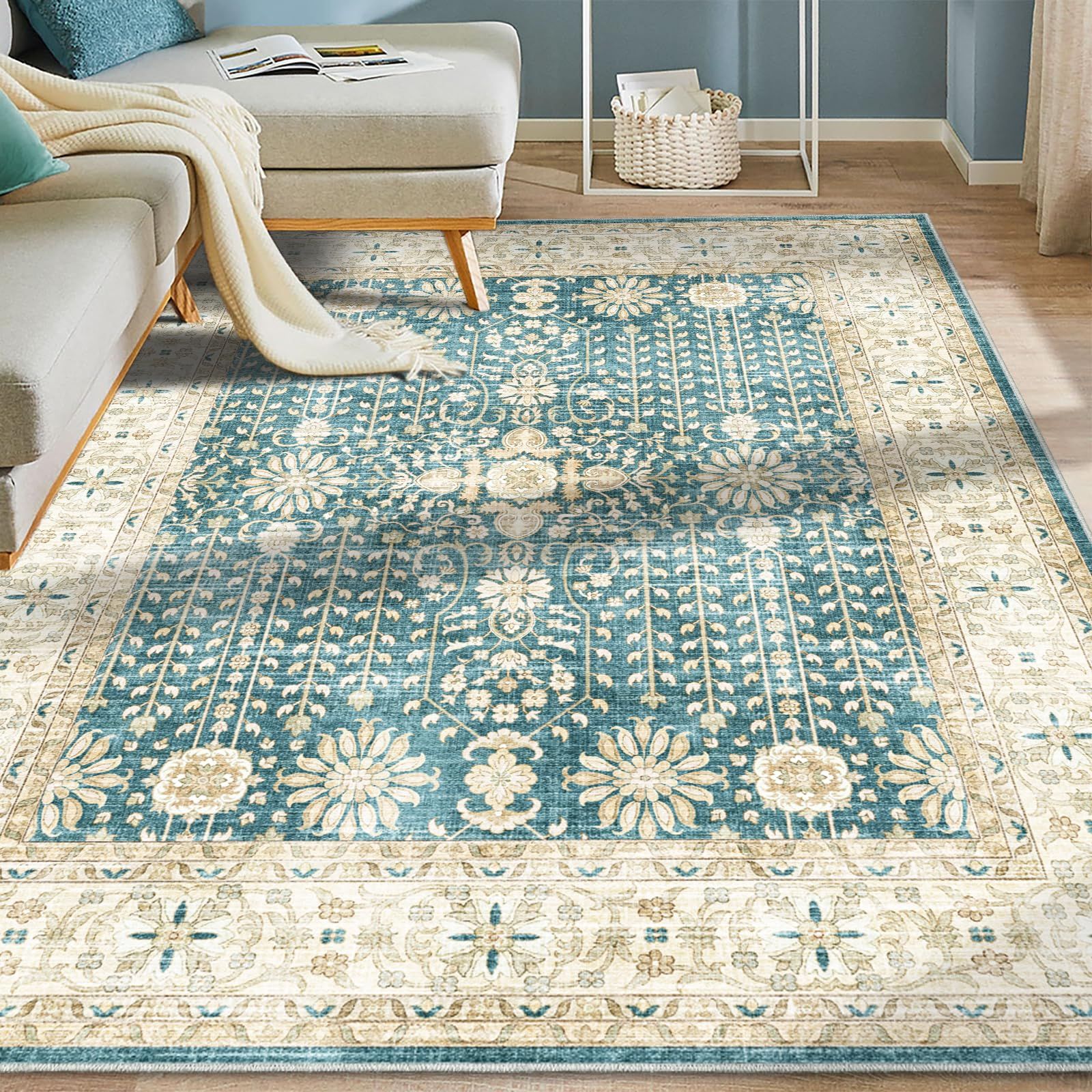 3畳カーペット 200 250 洗えるラグマット ペルシャ風 カーペット 薄手 リビング ダイニング ラグ 大型 すべり止め加工 和風 ペルシアン柄 敷物 四季 春 夏 秋 冬 長方形のペルシアのホーム絨毯