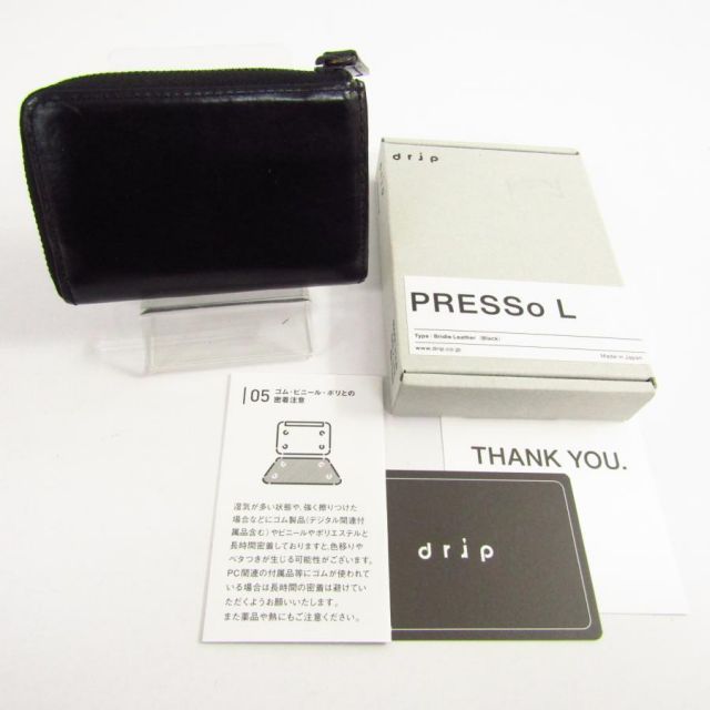 drip PRESSO L ブライドルレザー ミニ ウォレット AC 26719