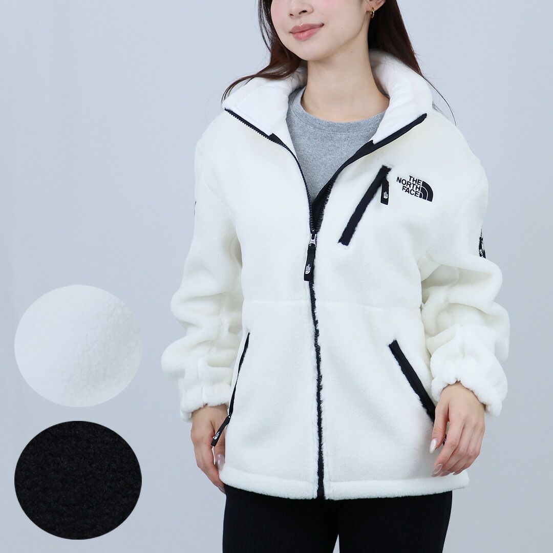 ノースフェイス THE NORTH FACE フリースジャケット ボアジャケット ジップアップ スタンド RIMO FLEECE JACKET NJ 4 FQ 54 IVORY
