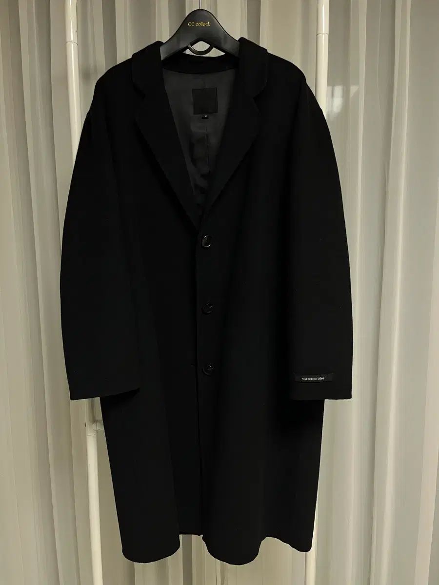 Leshop ブラック ロングコート ハンドメイド