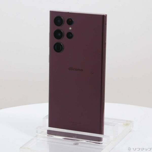 中古品〕 Galaxy S22 Ultra 256GB バーガンディ SC-52C docomo SIM
