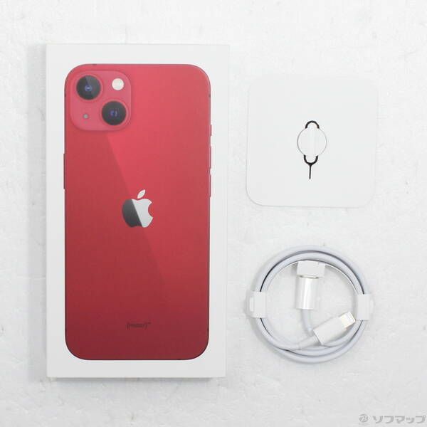 中古品〕 iPhone13 128GB プロダクトレッド MLNF3J／A SIMフリー【349