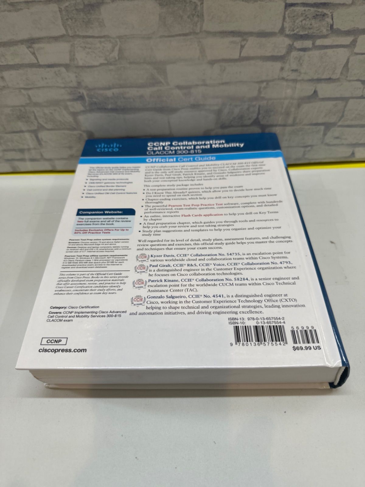 Y 3-74 Cert Guide CCNP Collaboration Call Controi and Mobility -815