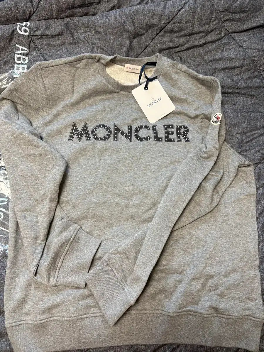 2 xl MONCLER モンクレール ジンロゴ スウェット グレー