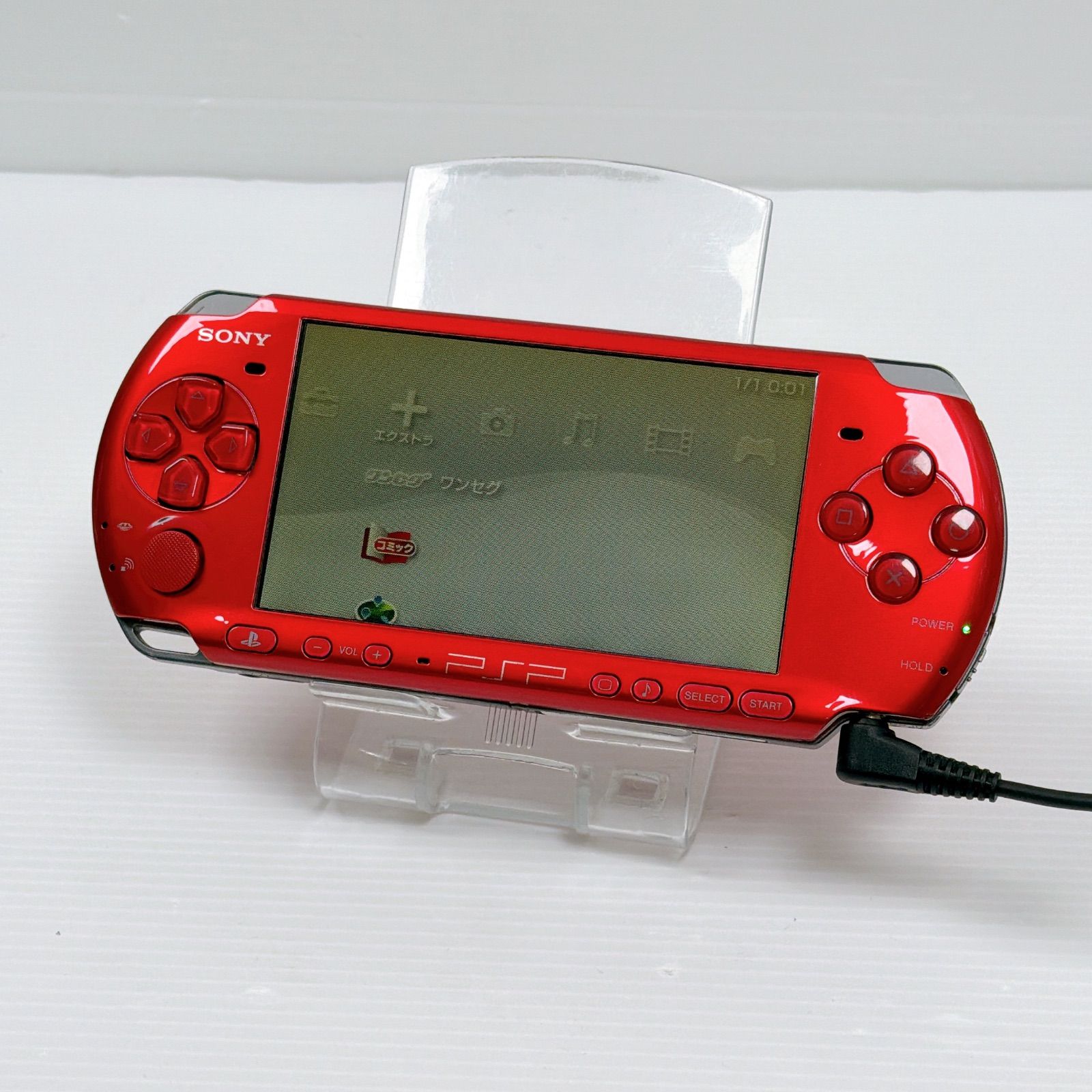 PSP 3000 ラディアントレッド 動作確認済み 良品 FW6.60 前型モデル