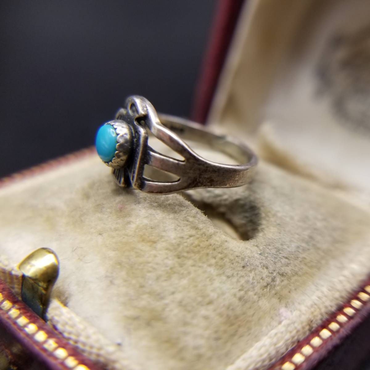 サンダーバード ターコイズ カボション 925シルバー ヴィンテージ