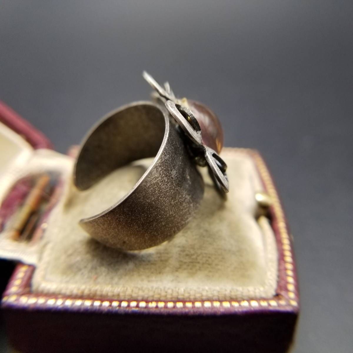 1960s ZIGGY ORIGINALS N.Y.C. 透かし フラワー クリアピンク ラウンド