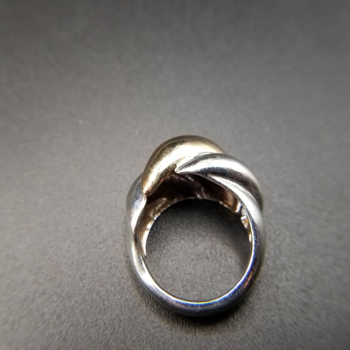 K14 金メッキ シルバー ツイスト ねじり デザイン ぷっくり感 ゴールド