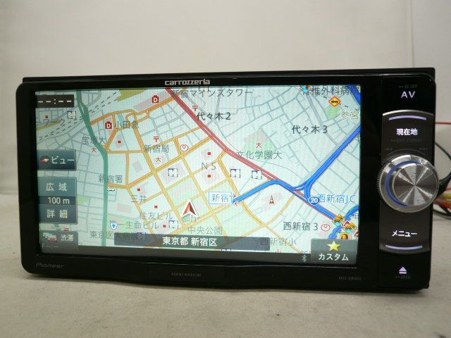 版 カロッツェリア AVIC RW 800 D メモリーナビ 地デジ フルセグ DVD CD SDカード iPod USB ブルートゥース ハンズフリー MP 3 WMA
