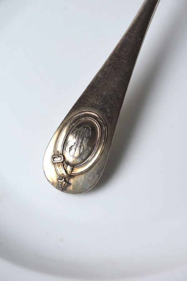 ベスト フランス製 大型シルバープレート・シフタースプーン